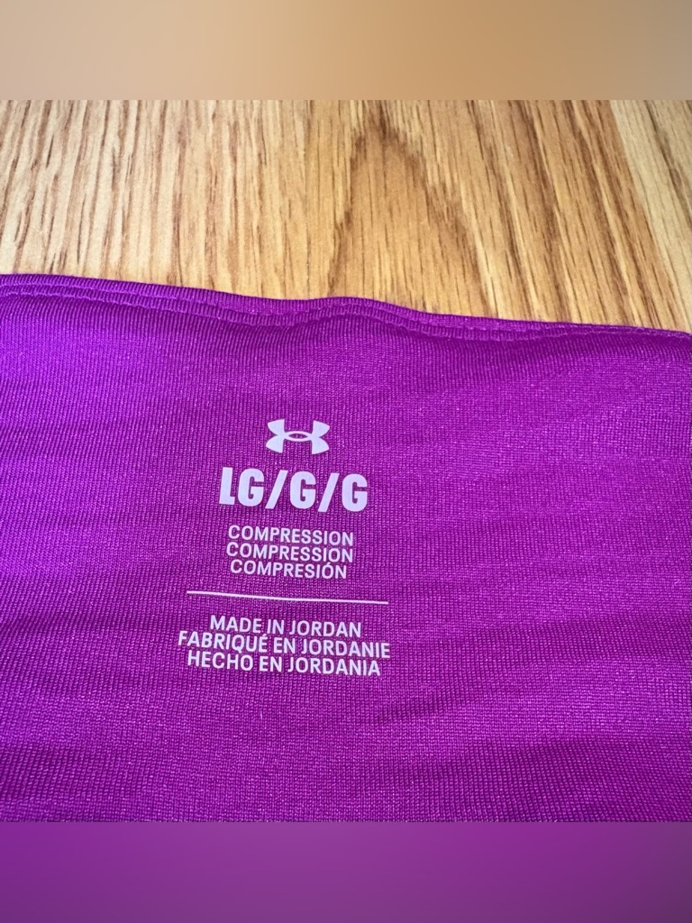 Under Armor Purple and Pink Performance Leggings - Picture 2 of 6